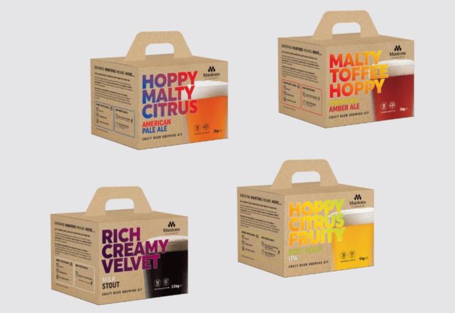 Muntons with Beer Packaging box
