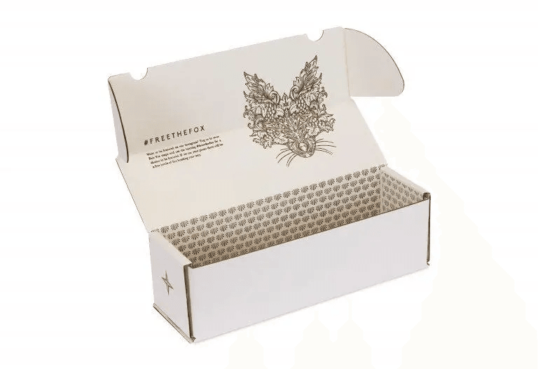 pale fox box opened