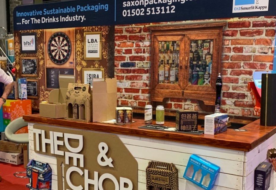Saxon packaging booth at beerx 2023