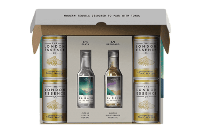 Tequila glass bottle packaging