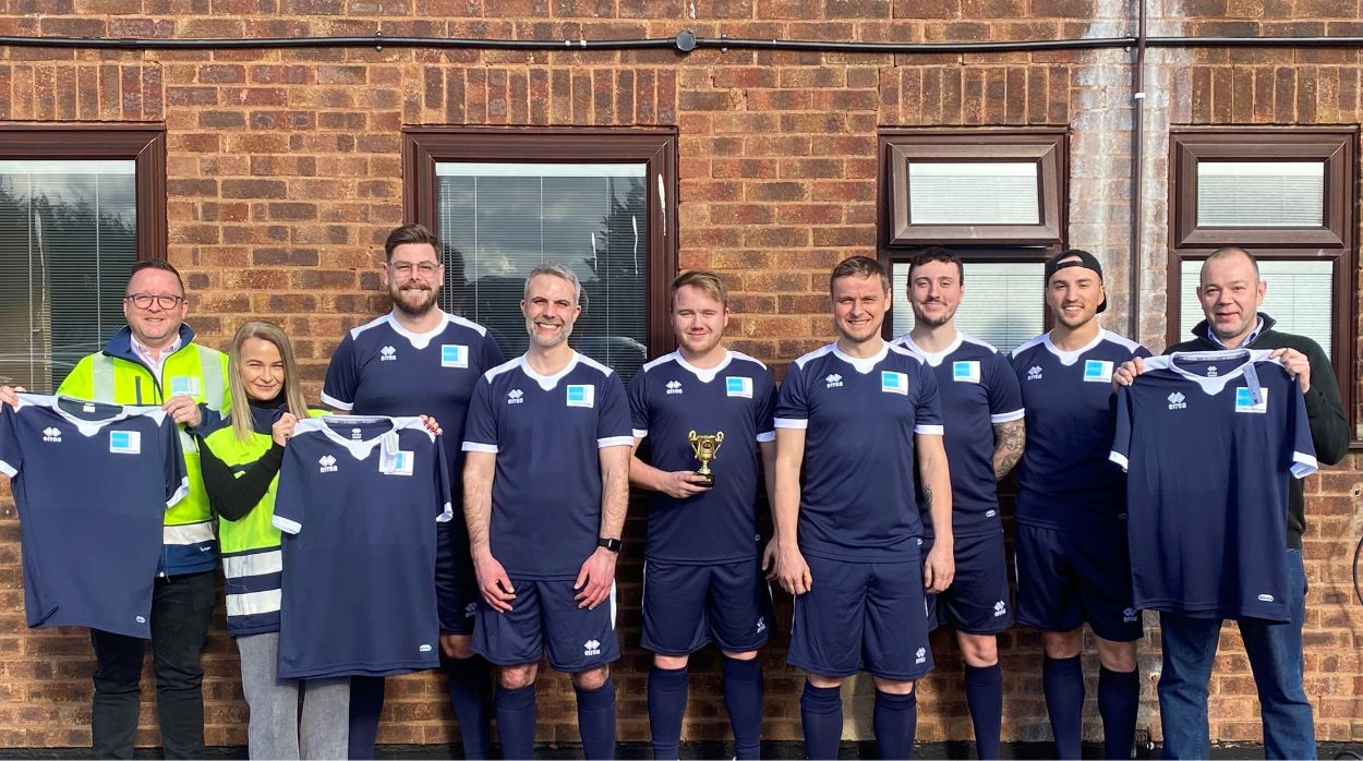 New football kit for Saxon FC sponsored by Saxon Packaging